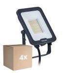 Mehrfachpackung 4x Philips LED-Scheinwerfer Ledinaire BVP167 30W 3600lm 110D - 830-840-865 CCT | IP65 - Symmetrisch