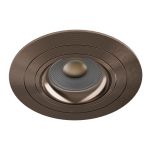 Noxion Einbau Spot Logic MR16 Schwenkbar Bronze | 92mm - Ausschnitt 80mm - IP20 - incl. GU10 Sockel 