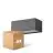 Mehrfachpackung 4x D'Lite Wandleuchte Bello Schwarz Up & Down 12W 850lm - 830 Warmweiß| IP54