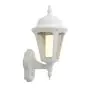 Ansell LED-Wandleuchte/ Laterne Latina Weiß – Geeignet für E27 bis zu 42W | IP65 – Bewegungs und Lichtsensor