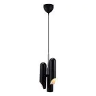DFTP by Nordlux Rochelle Pendelleuchte Metall Schwarz | 207mm - Geeignet für 3x GU10