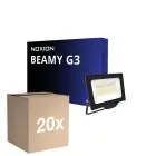 Mehrfachpackung 20x Noxion LED-Scheinwerfer Beamy G3.1 Schwarz 50W 5500lm 110D - 830 Warmweiß | IP65 - Symmetrisch 